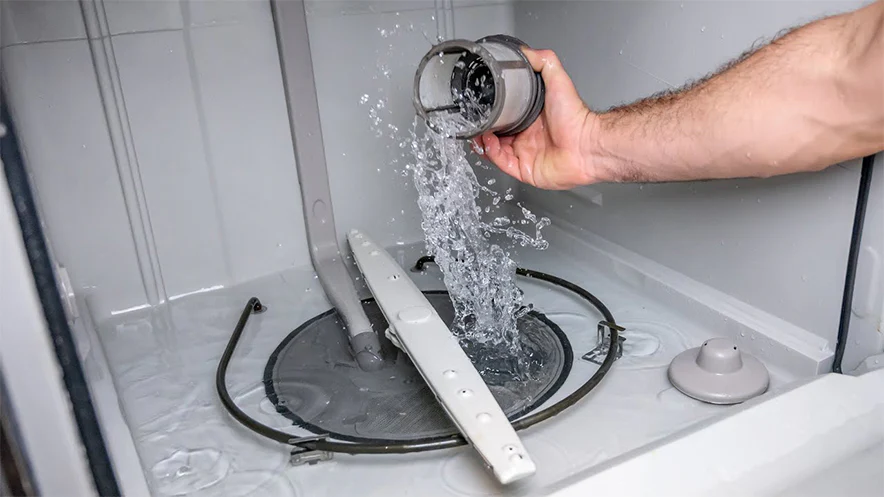 Drain Dishwasher