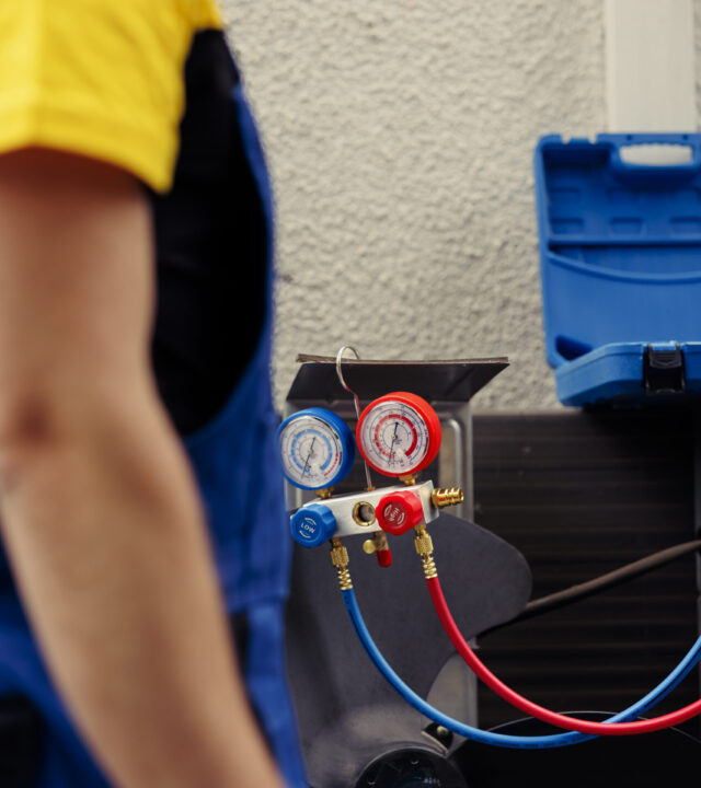 HVAC system refrigerant tank check Benefits of Choosing Professional LG AC Service in UAE